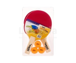 BEL FIX KIT 2 RAQUETES TENIS MESA COM 3 BOLINHA