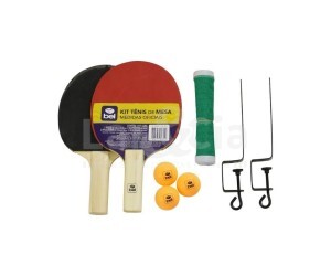 BEL FIX RAQUETE PING PONG 3 BOLINHA E REDE