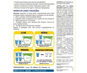 DURATTO LIMPADOR POS-OBRA PARA PORCELANATO 1L