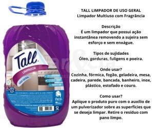 PEROL TALL LIMPADOR DE USO GERAL 5 LTS