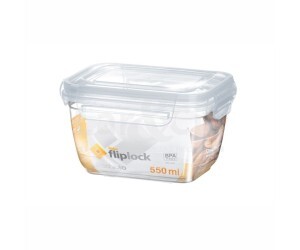 RISCHIOTO POTE RETANGULAR FLIPLOCK 550 ML ALTO