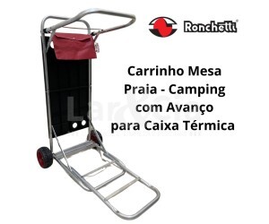 RONCHETTI CARRINHO DE PRAIA COM AVANCO ALUMINIO