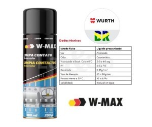 WURTH LIMPA CONTATO SPRAY W-MAX 300ML