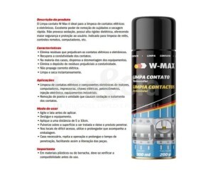KIT 03 WURTH LIMPA CONTATO SPRAY W-MAX 300ML
