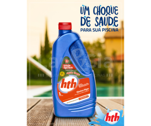 ALGICIDA CHOQUE HTH 1 LT SOLUÇÃO AGUA VERDE